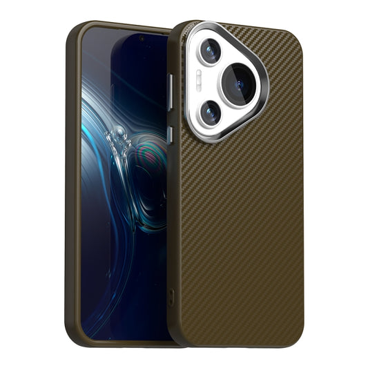 For Huawei Pura 70 Carbon Fiber Series IMD Phone Case(Brown) - Huawei Cases by PMC Jewellery | Online Shopping South Africa | PMC Jewellery | Buy Now Pay Later Mobicred