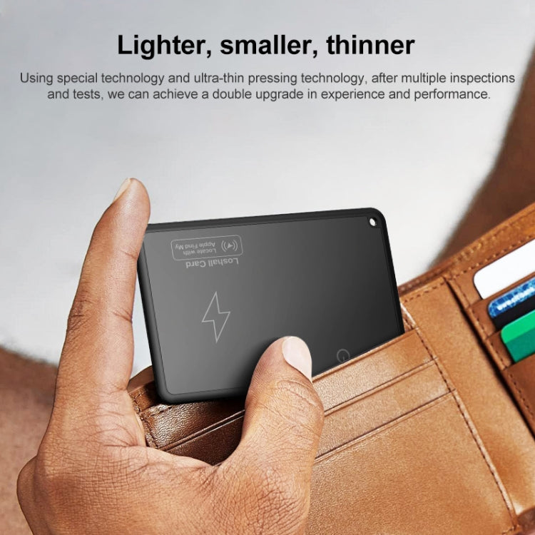 F5 Ultra-thin Card Type Location Tracker Anti-lost Device(Black) - Personal Tracker by PMC Jewellery | Online Shopping South Africa | PMC Jewellery | Buy Now Pay Later Mobicred