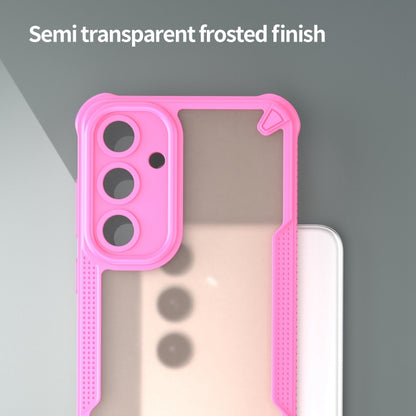 For Samsung Galaxy S25+ 5G Armor Glaze PC Hybrid TPU Phone Case(Pink) - Galaxy S25+ 5G Cases by PMC Jewellery | Online Shopping South Africa | PMC Jewellery | Buy Now Pay Later Mobicred