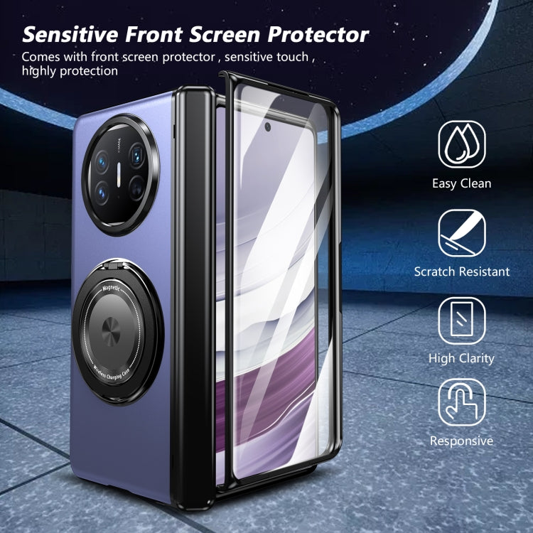 For Huawei Mate X5 Gold Medal Rotating Folding Series Ring Holder Phone Case(Blue) - free shipping - PMC TechLife - Order now!