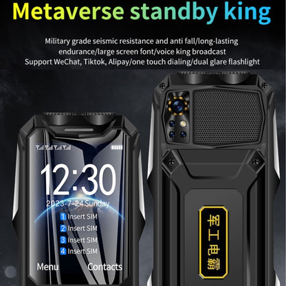 Q9-1 4G Elder Keypad Rugged Phone, 3.5 inch, 4500mAh, 21 Keys, SOS, FM, Network: 4G, Dual SIM(Black) - Others by PMC Jewellery | Online Shopping South Africa | PMC Jewellery | Buy Now Pay Later Mobicred