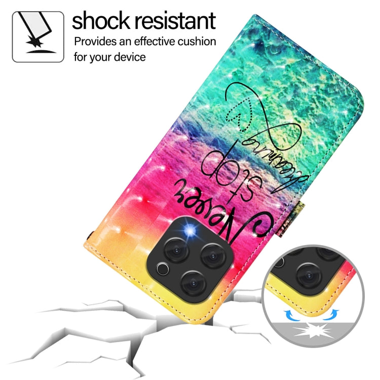 For Doogee N55 Plus 3D Painting Horizontal Flip Leather Phone Case(Chasing Dreams) - More Brand by PMC TechLife | Online Shopping South Africa | PMC TechLife | Buy Now Pay Later Mobicred