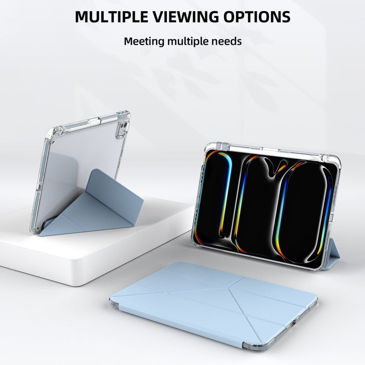 For iPad Pro 13 2024 mutural Y-Shape Deformation Leather Tablet Case(Ice Blue) - free shipping - PMc TechLife - Order now!