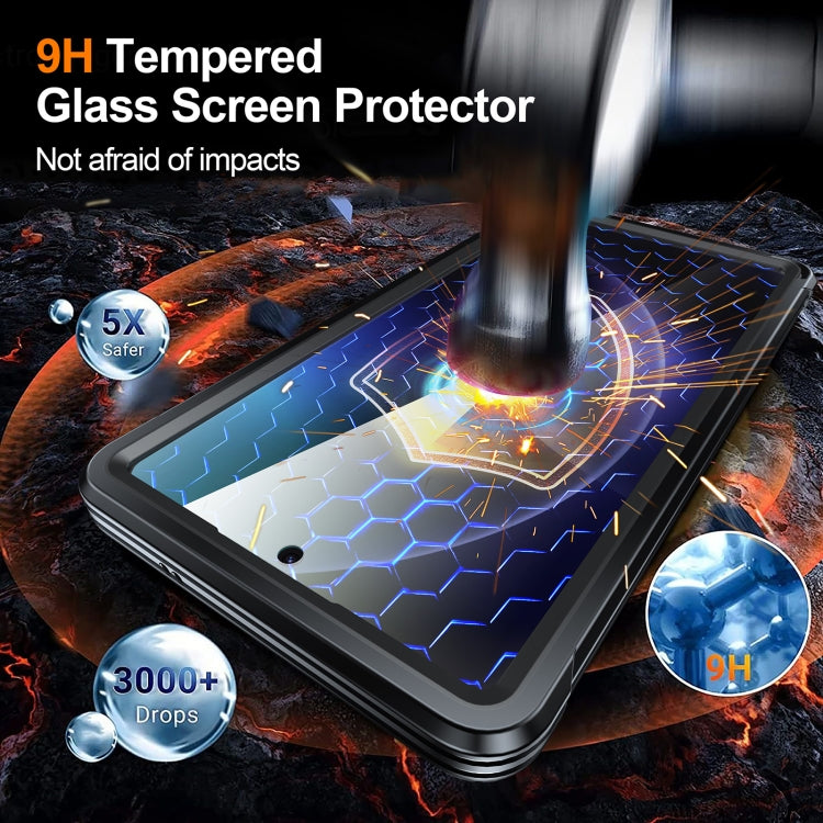 For Samsung Galaxy S25 Ultra 5G RedPepper Tempered Glass MagSafe Phone Case(Black) - Galaxy S25 Ultra 5G Cases by RedPepper | Online Shopping South Africa | PMC Jewellery | Buy Now Pay Later Mobicred