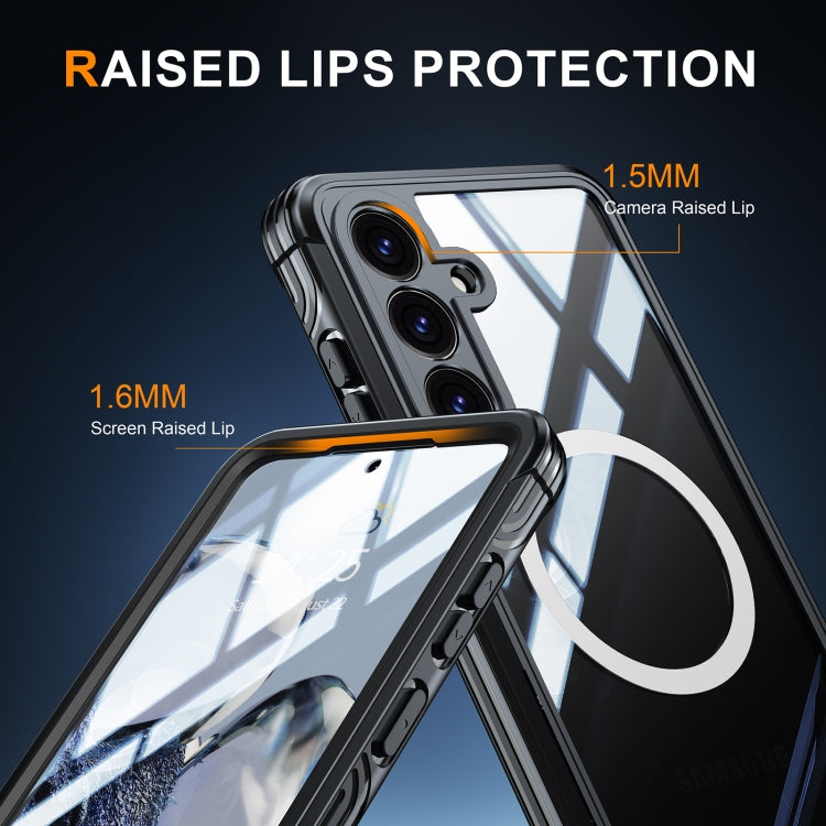 For Samsung Galaxy S25 Ultra 5G RedPepper Tempered Glass MagSafe Phone Case(Black) - Galaxy S25 Ultra 5G Cases by RedPepper | Online Shopping South Africa | PMC Jewellery | Buy Now Pay Later Mobicred