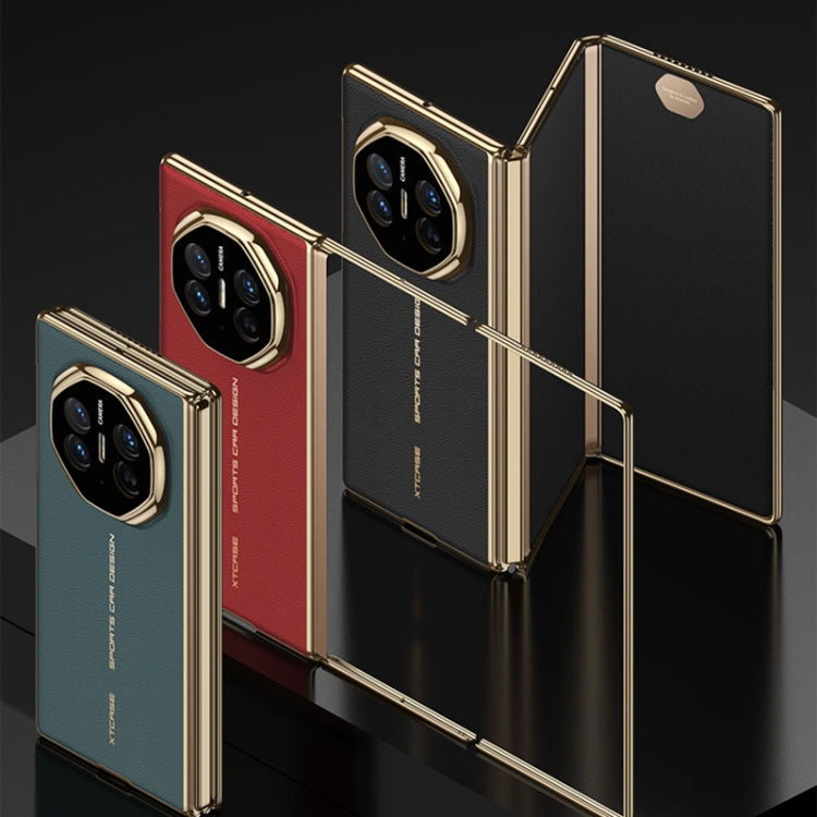 For Huawei Mate XT Ultimate Design GKK Phantom Leather MagSafe Frame Phone Case(Green) - Huawei Cases by GKK | Online Shopping South Africa | PMC TechLife | Buy Now Pay Later Mobicred