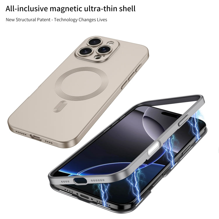 For iPhone 16 Pro Max GKK MagSafe Full Coverage Phone Case(Black) - free shipping - PMC Jewellery - Order now!
