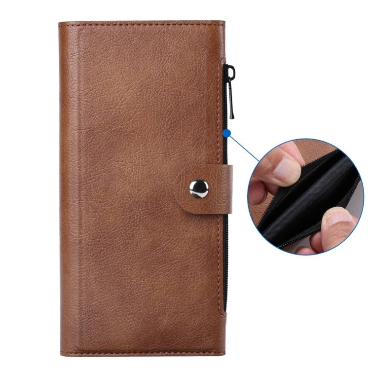 For iPhone 16 Pro Max ViLi GVS-C Series MagSafe Magnetic RFID Leather Flip Phone Case(Brown) - free shipping - PMC Jewellery - Order now!