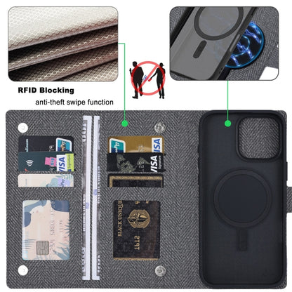 For iPhone 16 Pro ViLi GBS Series MagSafe Magnetic RFID Leather Flip Phone Case(Black) - iPhone 16 Pro Cases by ViLi | Online Shopping South Africa | PMC Jewellery | Buy Now Pay Later Mobicred