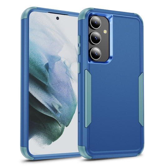 For Samsung Galaxy S25 5G TPU + PC Shockproof Protective Phone Case(Royal Blue + Grey Green) - Galaxy S25 5G Cases by PMC Jewellery | Online Shopping South Africa | PMC Jewellery | Buy Now Pay Later Mobicred