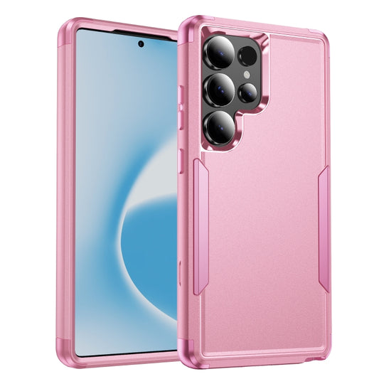 For Samsung Galaxy S25 Ultra 5G TPU + PC Shockproof Protective Phone Case(Pink) - Galaxy S25 Ultra 5G Cases by PMC Jewellery | Online Shopping South Africa | PMC Jewellery | Buy Now Pay Later Mobicred