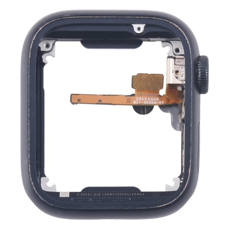 For Apple Watch Series 7 / 8 / 9 41MM LTE Aluminium Alloy Middle Frame Bezel Plate with Crown Spin Axis Flex Cable(Midnight) - Middle Frame by PMC Jewellery | Online Shopping South Africa | PMC Jewellery | Buy Now Pay Later Mobicred