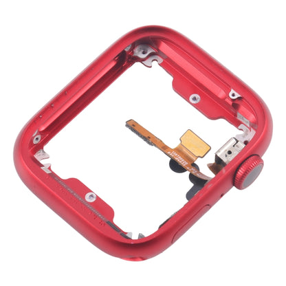 For Apple Watch Series 7 / 8 / 9 45MM LTE Aluminium Alloy Middle Frame Bezel Plate with Crown Spin Axis Flex Cable(Red) - Middle Frame by PMC Jewellery | Online Shopping South Africa | PMC Jewellery | Buy Now Pay Later Mobicred