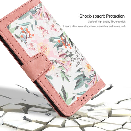 For Samsung Galaxy S25+ 5G Floral Pattern Leather Phone Case with Lanyard(Pink) - Galaxy S25+ 5G Cases by PMC Jewellery | Online Shopping South Africa | PMC Jewellery | Buy Now Pay Later Mobicred