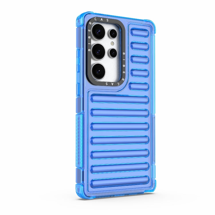 For Samsung Galaxy S25 Ultra 5G High Transparency TPU Hybrid PC Airbag Phone Case(Transparent Blue) - Galaxy S25 Ultra 5G Cases by PMC Jewellery | Online Shopping South Africa | PMC Jewellery | Buy Now Pay Later Mobicred