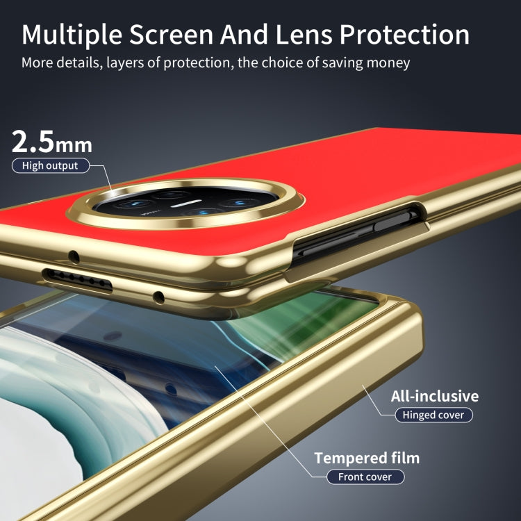 For Huawei Mate X5 Integrated AG Frosted Vacuum Plating Phone Case(Red) - Huawei Cases by PMC TechLife | Online Shopping South Africa | PMC TechLife | Buy Now Pay Later Mobicred