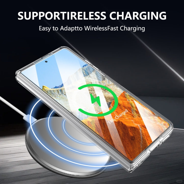 For Honor Magic Vs3 lce Folding Series MagSafe Integrated Clear PC Phone Case(Silver) - Honor Cases by PMC TechLife | Online Shopping South Africa | PMC TechLife | Buy Now Pay Later Mobicred