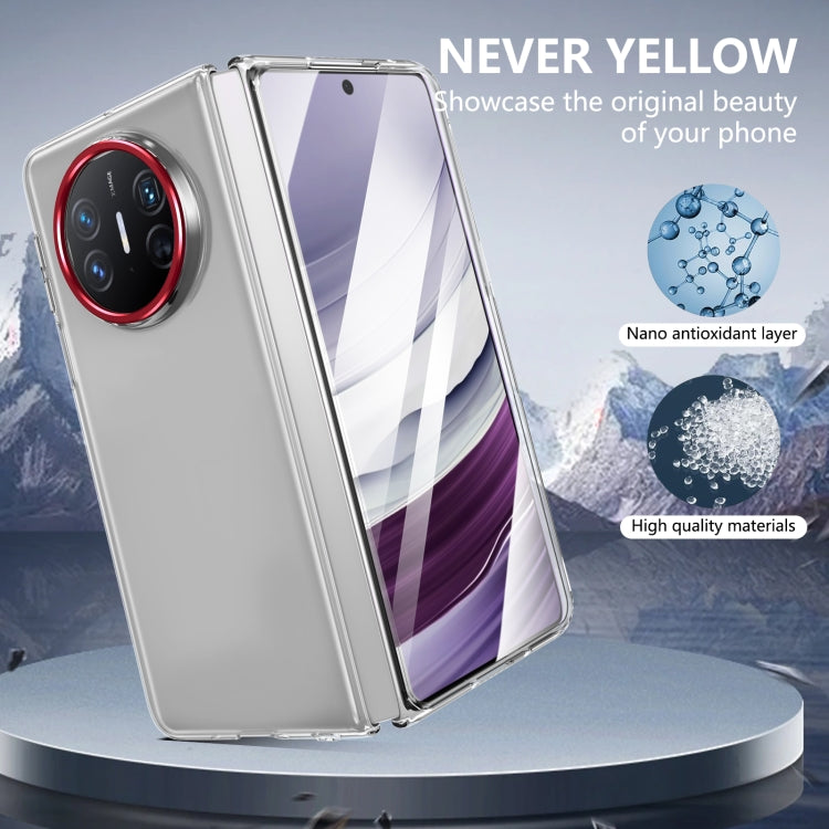 For Huawei Mate X5 lce Folding Series Integrated Clear PC Phone Case(Red) - Huawei Cases by PMC TechLife | Online Shopping South Africa | PMC TechLife | Buy Now Pay Later Mobicred