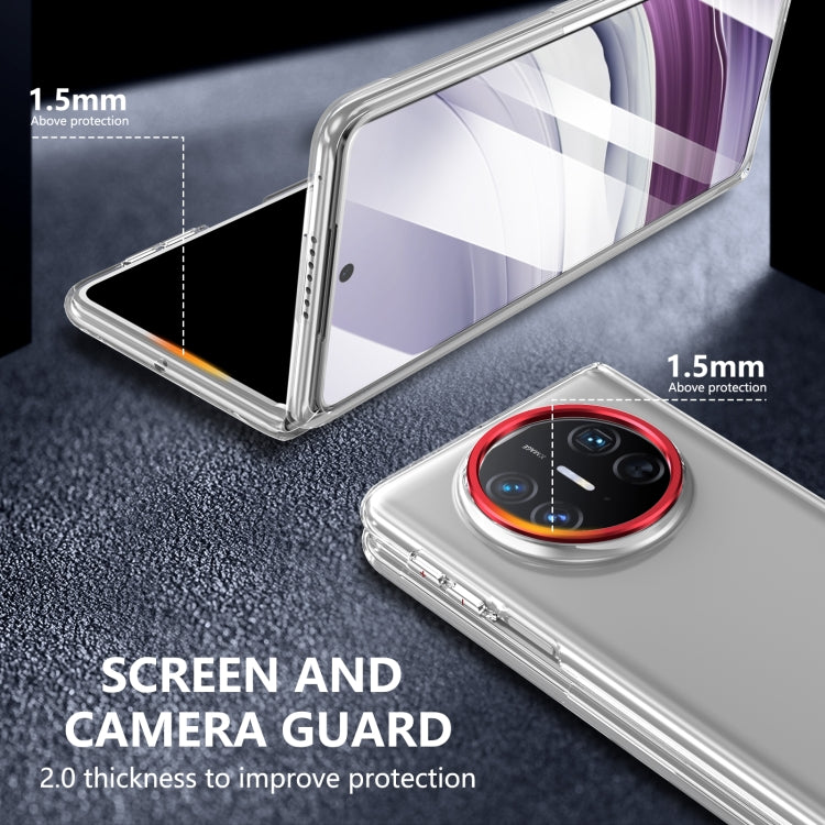 For Huawei Mate X5 lce Folding Series Integrated Clear PC Phone Case(Red) - Huawei Cases by PMC TechLife | Online Shopping South Africa | PMC TechLife | Buy Now Pay Later Mobicred