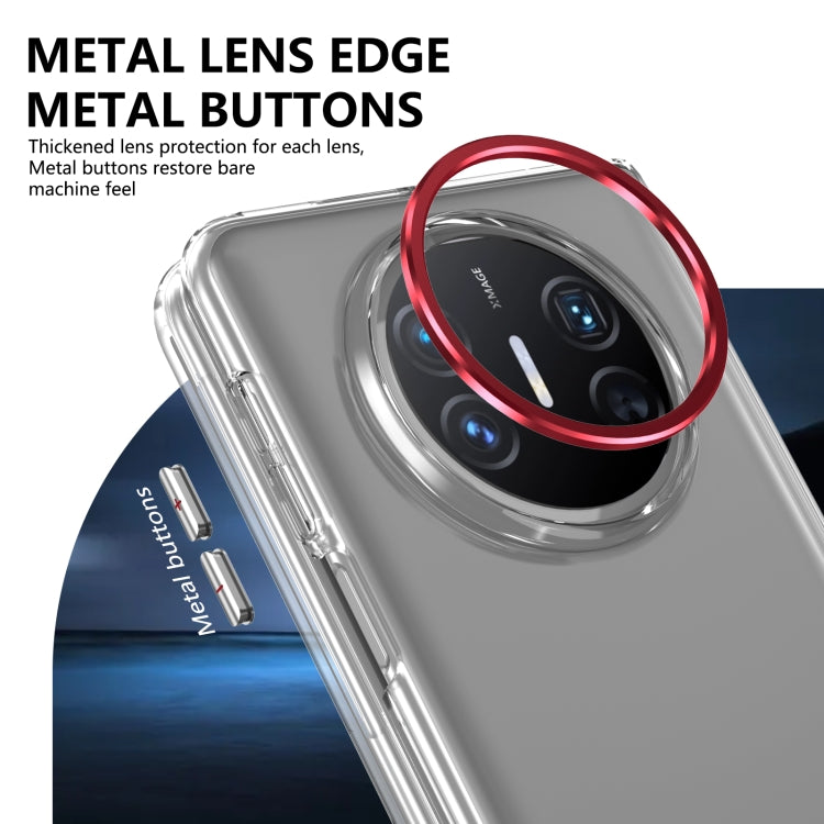 For Huawei Mate X5 lce Folding Series Integrated Clear PC Phone Case(Red) - Huawei Cases by PMC TechLife | Online Shopping South Africa | PMC TechLife | Buy Now Pay Later Mobicred