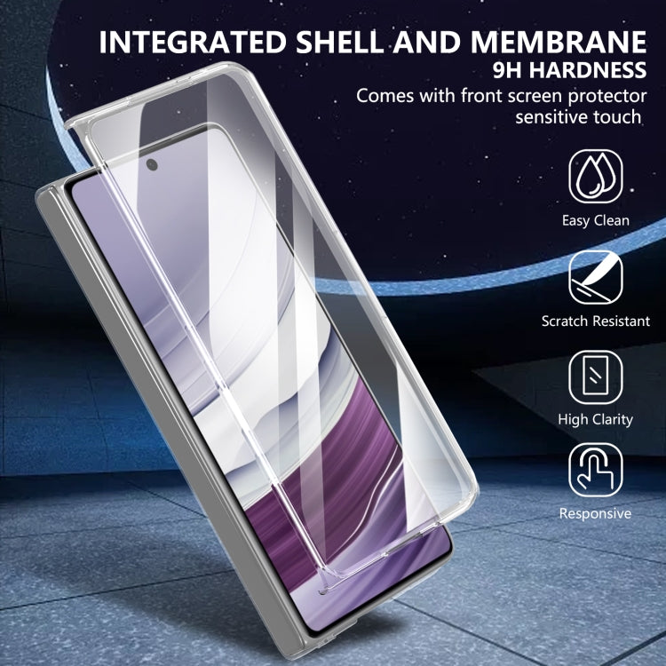 For Huawei Mate X5 lce Folding Series Integrated Clear PC Phone Case(Red) - Huawei Cases by PMC TechLife | Online Shopping South Africa | PMC TechLife | Buy Now Pay Later Mobicred
