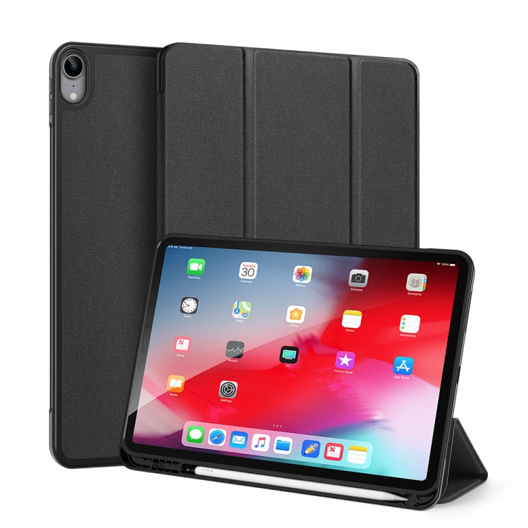 For iPad Air 11 2024 / 2022 / 2020 10.9 DUX DUCIS Domo Series Horizontal Flip Magnetic TPU + PU Leather Case with Three-folding Holder & Pen Slot(Black) - iPad Air (2022) / (2020) 10.9 Cases by DUX DUCIS | Online Shopping South Africa | PMC Jewellery | Buy Now Pay Later Mobicred