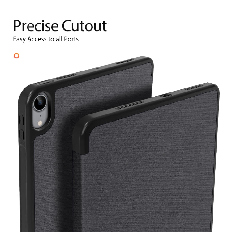 For iPad Air 11 2024 / 2022 / 2020 10.9 DUX DUCIS Domo Series Horizontal Flip Magnetic TPU + PU Leather Case with Three-folding Holder & Pen Slot(Black) - iPad Air (2022) / (2020) 10.9 Cases by DUX DUCIS | Online Shopping South Africa | PMC Jewellery | Buy Now Pay Later Mobicred