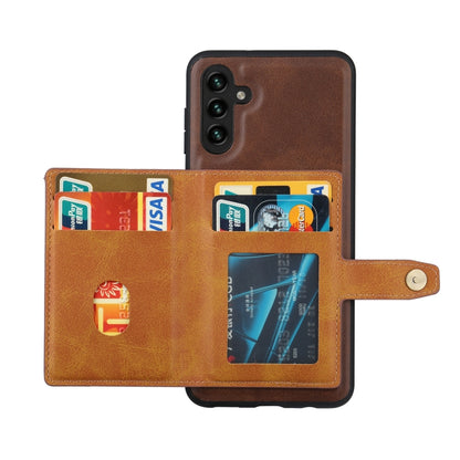 For Samsung Galaxy S25 5G Calfskin Card Slot TPU Hybrid PU Phone Case(Red) - Galaxy S25 5G Cases by PMC Jewellery | Online Shopping South Africa | PMC Jewellery | Buy Now Pay Later Mobicred