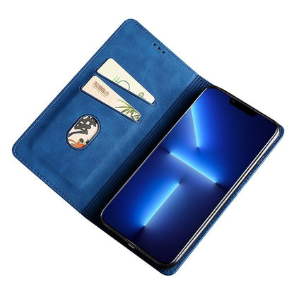 For Samsung Galaxy S25 Ultra 5G Skin Feel Magnetic Leather Phone Case(Blue) - Galaxy S25 Ultra 5G Cases by PMC Jewellery | Online Shopping South Africa | PMC Jewellery | Buy Now Pay Later Mobicred