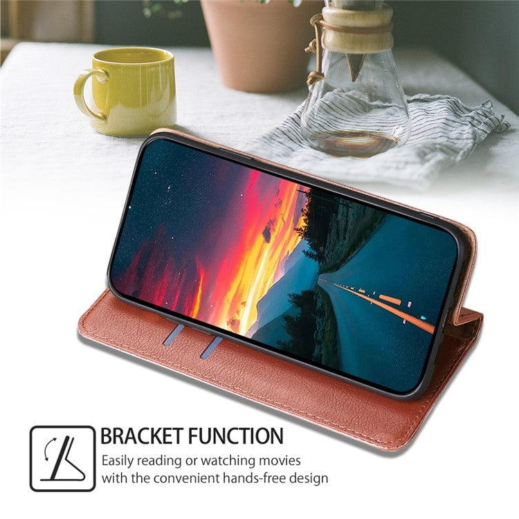 For Samsung Galaxy S25 5G Gloss Oil Solid Color Magnetic Leather Phone Case(Rose Gold) - Galaxy S25 5G Cases by PMC Jewellery | Online Shopping South Africa | PMC Jewellery | Buy Now Pay Later Mobicred