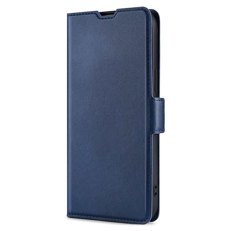 For Samsung Galaxy S25 5G Ultra-thin Voltage Side Buckle Horizontal Flip Leather Phone Case(Blue) - Galaxy S25 5G Cases by PMC Jewellery | Online Shopping South Africa | PMC Jewellery | Buy Now Pay Later Mobicred