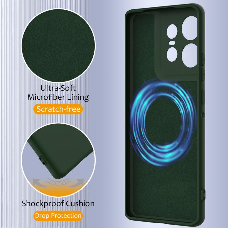 For Motorola Edge 50 Pro Shockproof Silicone Magsafe Phone Case(Dark Green) - free shipping - PMC TechLife - Order now!