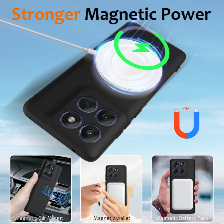 For Motorola Edge 60 Pro Shockproof Silicone Magsafe Phone Case(Black) - free shipping - PMC TechLife - Order now!