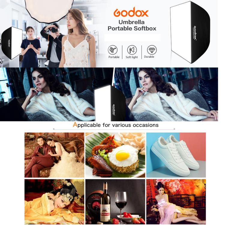 Godox UB Series Four Corner Umbrella Softbox, Size:50 x 70cm -  by Godox | Online Shopping South Africa | PMC TechLife | Buy Now Pay Later Mobicred