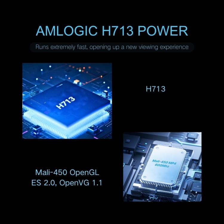 A10 Plus 1280 x 720P 200ANSI Amlogic H713 CPU Android 11.0 Smart Projector, UK Plug(Metal Grey) - LED Projector by PMC TechLife | Online Shopping South Africa | PMC TechLife | Buy Now Pay Later Mobicred