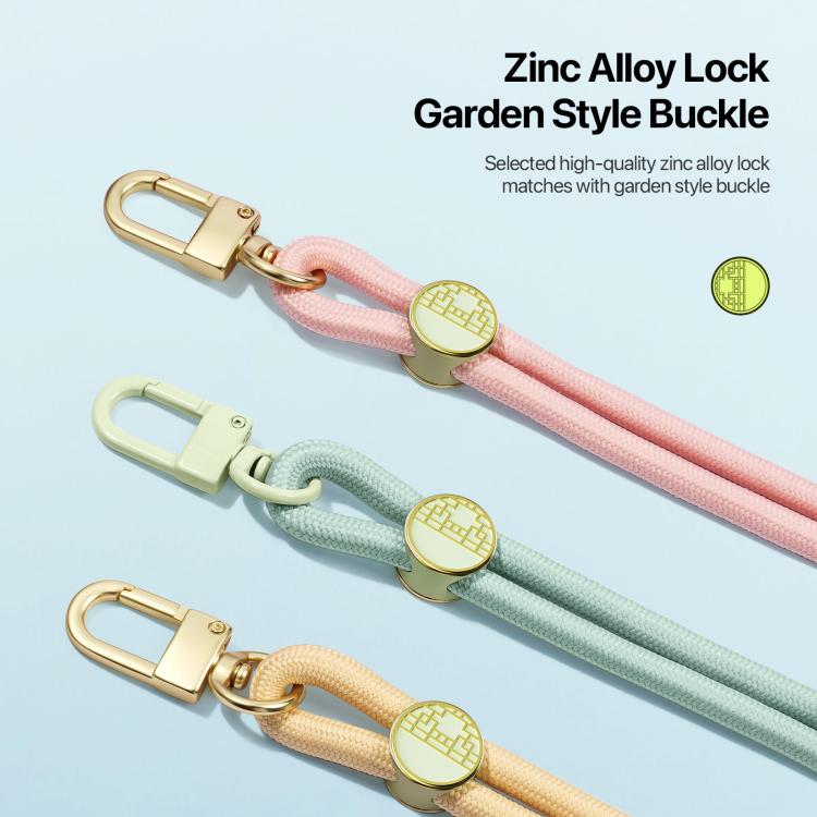 DUX DUCIS Garden Series Tile Pattern Adjustable Crossbody Phone Lanyard(Glaze Yellow) - Lanyards & Wrist Straps by DUX DUCIS | Online Shopping South Africa | PMc TechLife | Buy Now Pay Later Mobicred