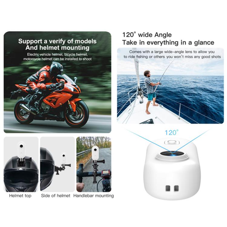 H88 4K Thumb Sports Camera Mini WiFi Camera, Specification:Standard Version(White) - Video Cameras by PMC TechLife | Online Shopping South Africa | PMC TechLife | Buy Now Pay Later Mobicred