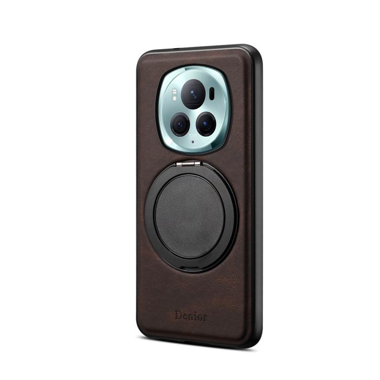 For Honor Magic6 Pro Denior A14 Skin Feel Rotating Holder MagSafe Phone Case(Brown) - free shipping - PMC TechLife - Order now!