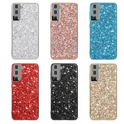 For Samsung Galaxy S25 5G Glitter Powder Shockproof TPU Phone Case(Silver) - Galaxy S25 5G Cases by PMC Jewellery | Online Shopping South Africa | PMC Jewellery | Buy Now Pay Later Mobicred