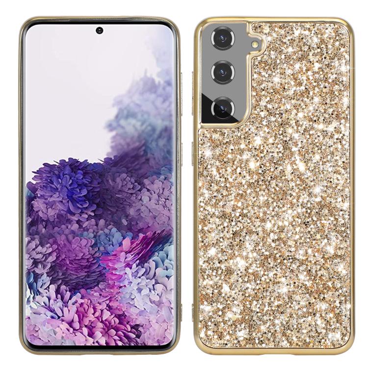 For Samsung Galaxy S25 5G Glitter Powder Shockproof TPU Phone Case(Gold) - Galaxy S25 5G Cases by PMC Jewellery | Online Shopping South Africa | PMC Jewellery | Buy Now Pay Later Mobicred