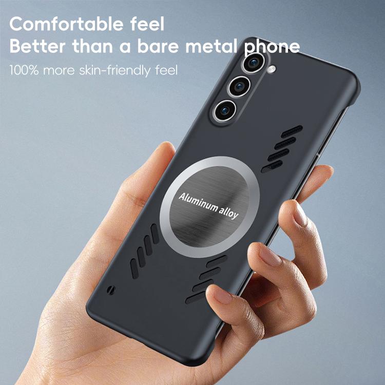 For Samsung Galaxy S23 5G All-inclusive Lens Frameless Graphene Cooling Phone Case(Orange) - Galaxy S23 5G Cases by PMc TechLife | Online Shopping South Africa | PMc TechLife | Buy Now Pay Later Mobicred