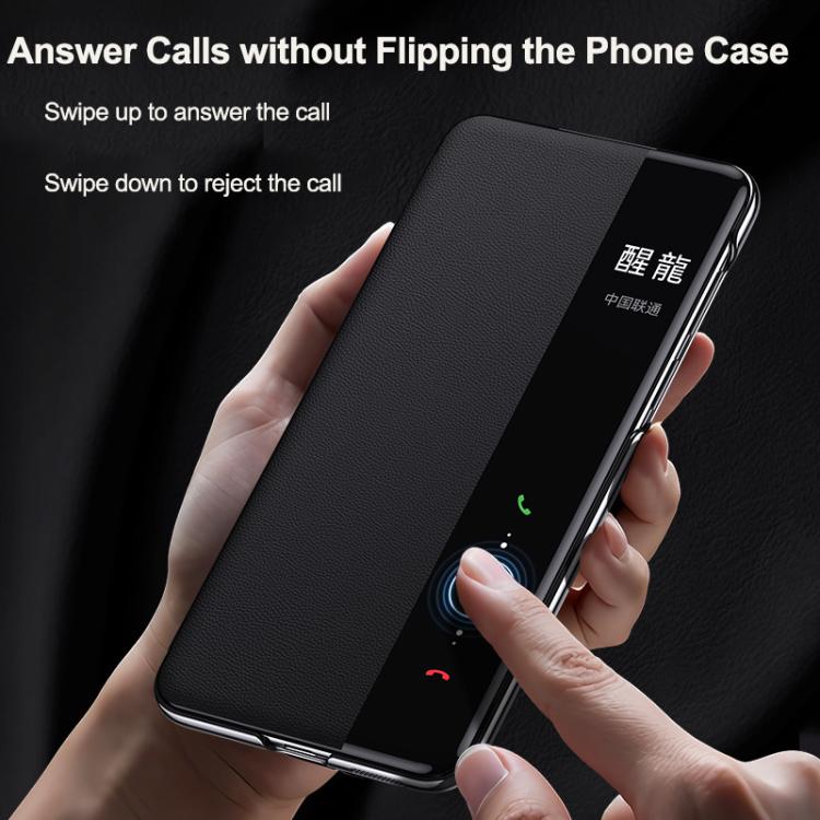 For Huawei Pura 70 Pro Smart View Window Imitation Ultimate Design Phone Case(Black) - Huawei Cases by PMC TechLife | Online Shopping South Africa | PMC TechLife | Buy Now Pay Later Mobicred