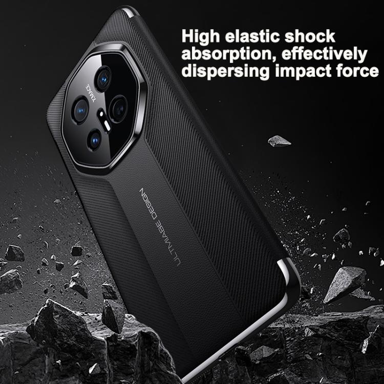 For Huawei Pura 70 Pro Smart View Window Imitation Ultimate Design Phone Case(Gold) - Huawei Cases by PMC TechLife | Online Shopping South Africa | PMC TechLife | Buy Now Pay Later Mobicred