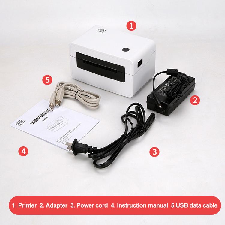 HPRT N31C Computer Version Express Electronic Waybill Printer, Plug:US Plug(White) - Receipt Printers by PMC TechLife | Online Shopping South Africa | PMC TechLife | Buy Now Pay Later Mobicred