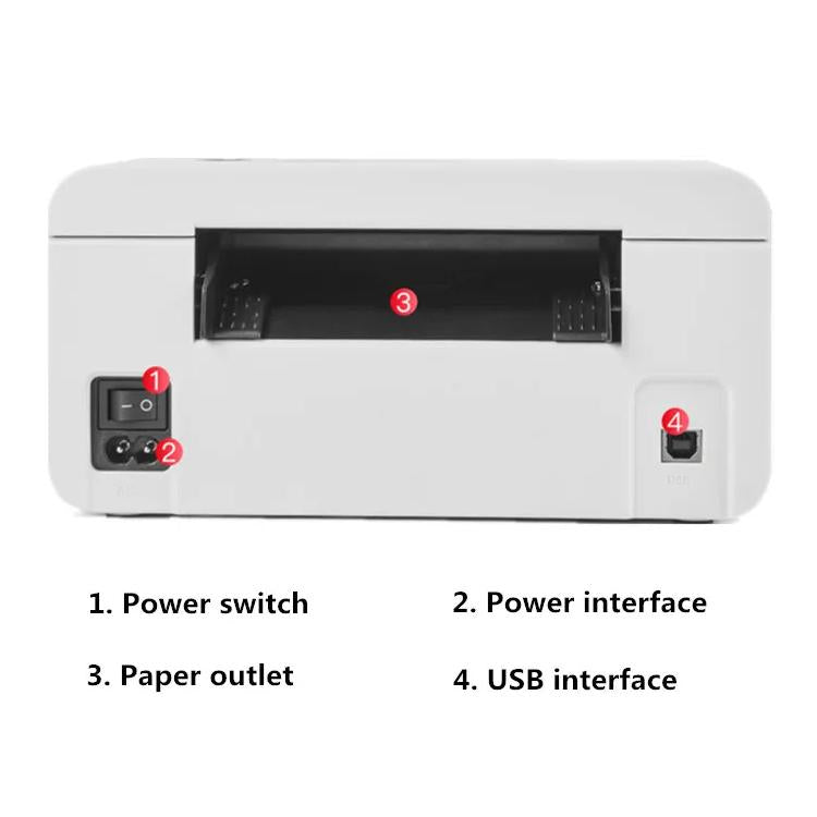 HPRT N41 Computer Version Express Electronic Waybill Printer, Plug:US Plug(White) - Printer by PMC TechLife | Online Shopping South Africa | PMC TechLife | Buy Now Pay Later Mobicred