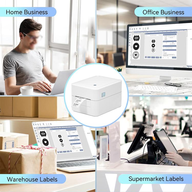 HPRT D35 Bluetooth Version Express Electronic Waybill Printer, Plug:UK Plug(White) - Receipt Printers by PMC TechLife | Online Shopping South Africa | PMC TechLife | Buy Now Pay Later Mobicred