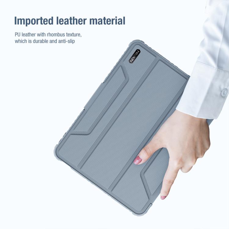 For iPad Air 11 2024 / 2025 NILLKIN Bumper Pro Folding Style Tablet Leather Case(Black) - iPad Air 11 2025 / 2024 Cases by NILLKIN | Online Shopping South Africa | PMc TechLife | Buy Now Pay Later Mobicred