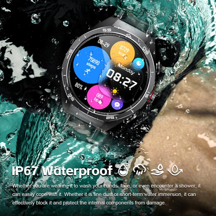 GT97 1.53 inch Round Screen 2 in 1 Bluetooth Earphone Silicone Strap Smart Watch Supports Bluetooth Calls(Silver) - free shipping - PMC TechLife - Order now!