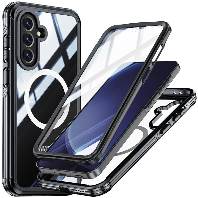 For Samsung Galaxy A36 / A56 RedPepper Tempered Glass MagSafe Phone Case(Black) - Galaxy Phone Cases by RedPepper | Online Shopping South Africa | PMc TechLife | Buy Now Pay Later Mobicred