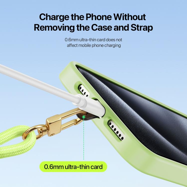 DUX DUCIS Garden Series Broken Ice Pattern Adjustable Short Phone Lanyard(Green Yellow) - Lanyards & Wrist Straps by DUX DUCIS | Online Shopping South Africa | PMc TechLife | Buy Now Pay Later Mobicred